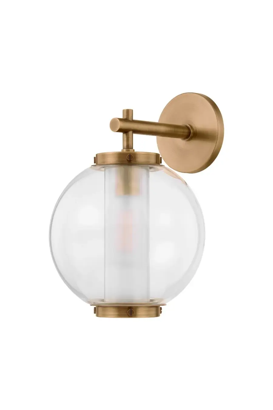 Marco One Light Wall Sconce in Patina Brass