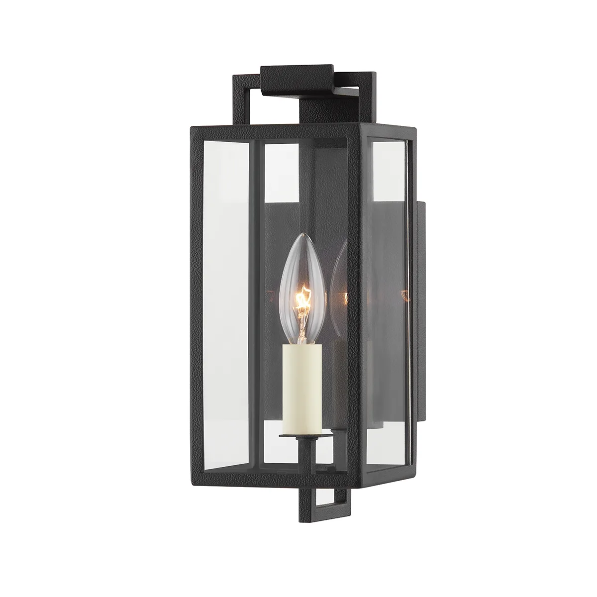 Beckham Outdoor Wall Sconce in Forged Iron