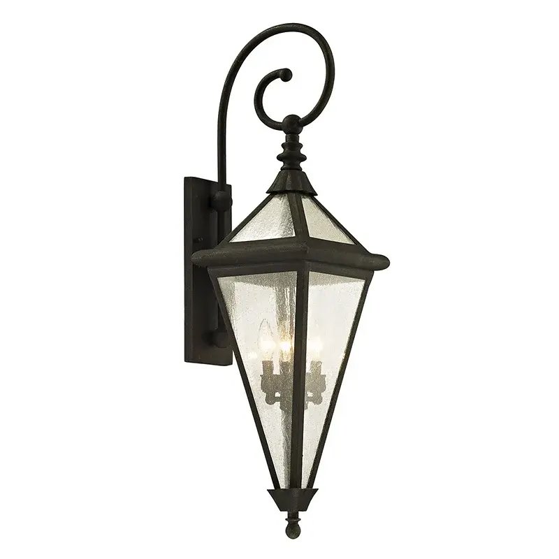 Geneva Four Light Wall Lantern in Vintage Bronze