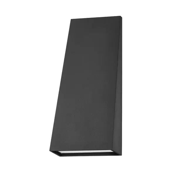 The Roy LED Wall Sconce delivers contemporary style with practical functionality. Its angled rectangular design and etched lens provide even light distribution, while the integrated LED offers energy efficiency and longevity.