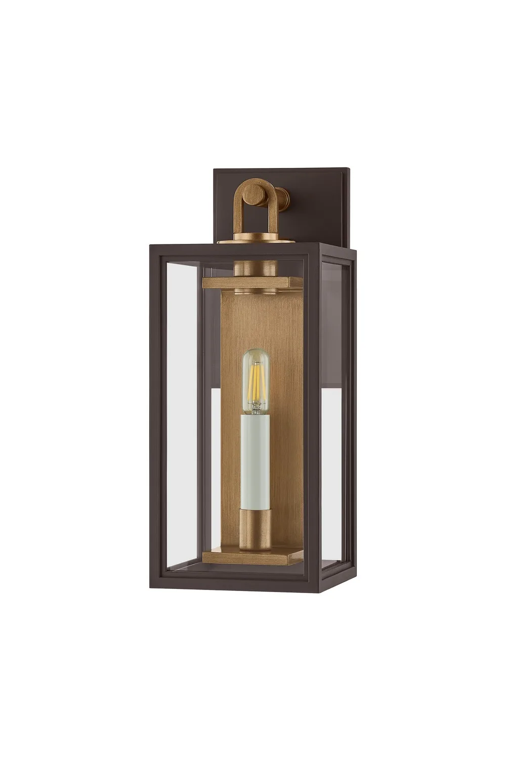 Arnold One Light Wall Sconce in Patina Brass