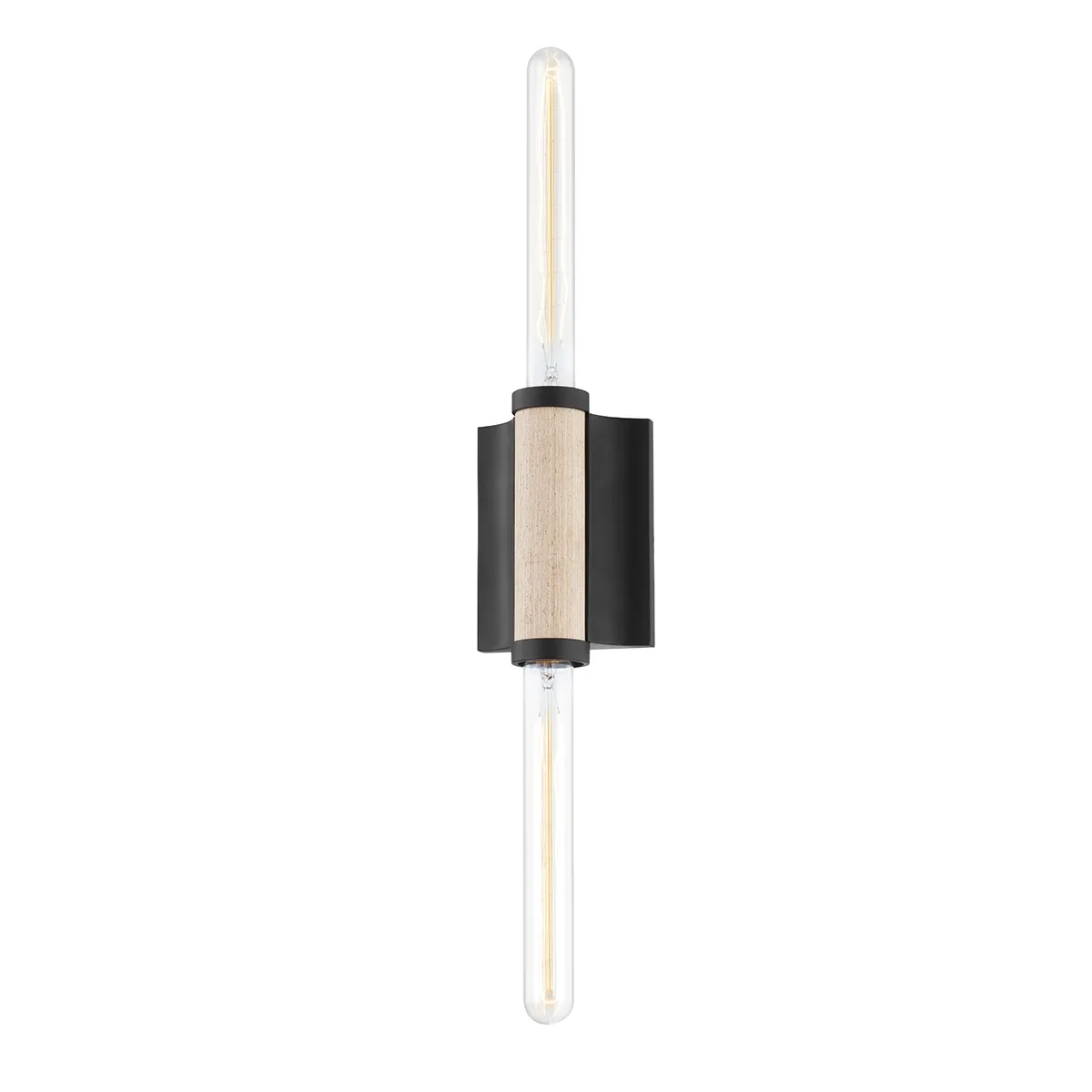 Cruiz Two Light Wall Sconce in Soft Black
