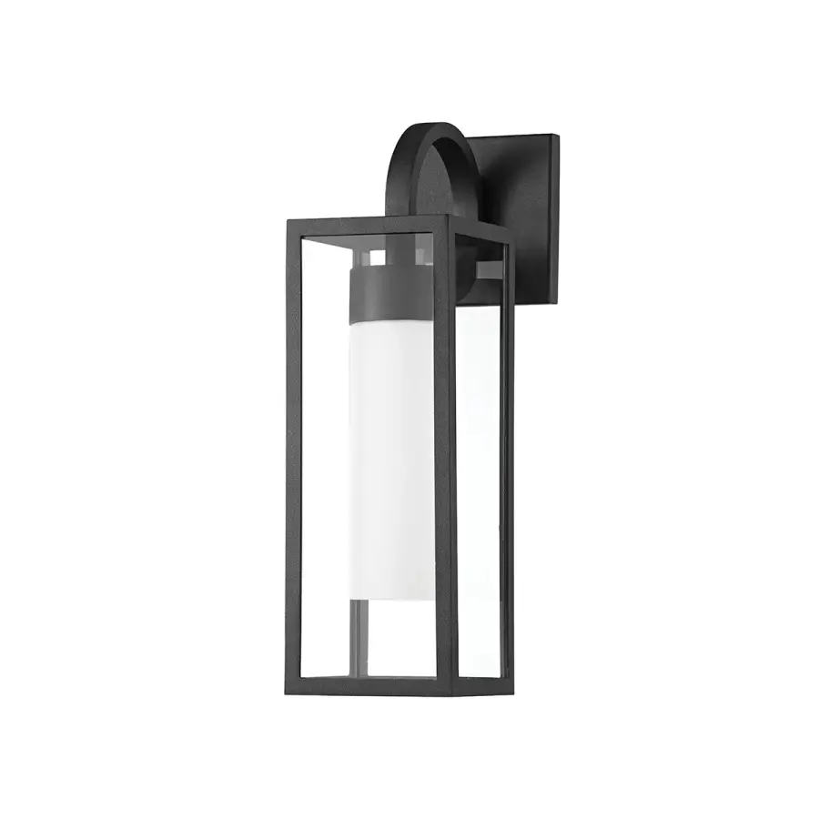 Pax Outdoor Wall Sconce in Textured Black