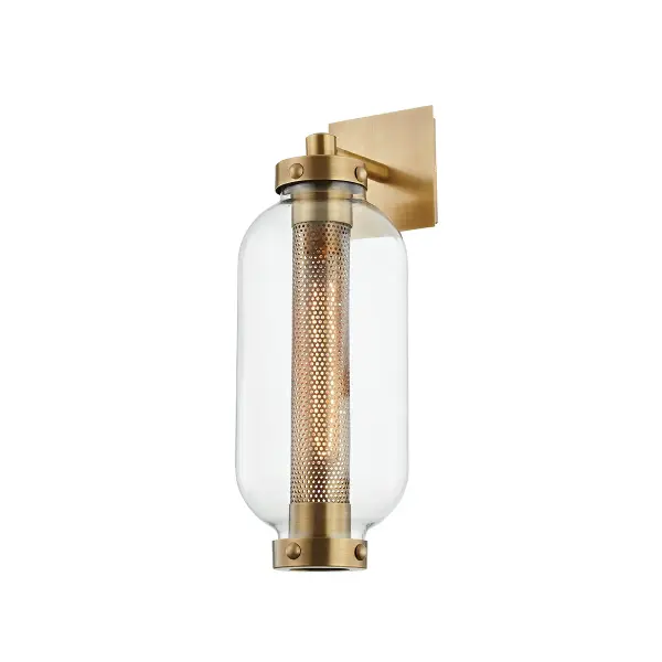 Atwater One Light Wall Sconce in Patina Brass