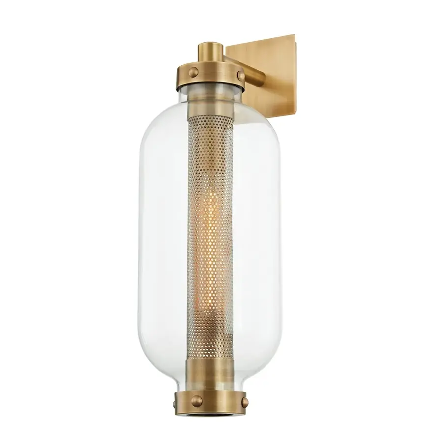 Atwater One Light Wall Sconce in Patina Brass