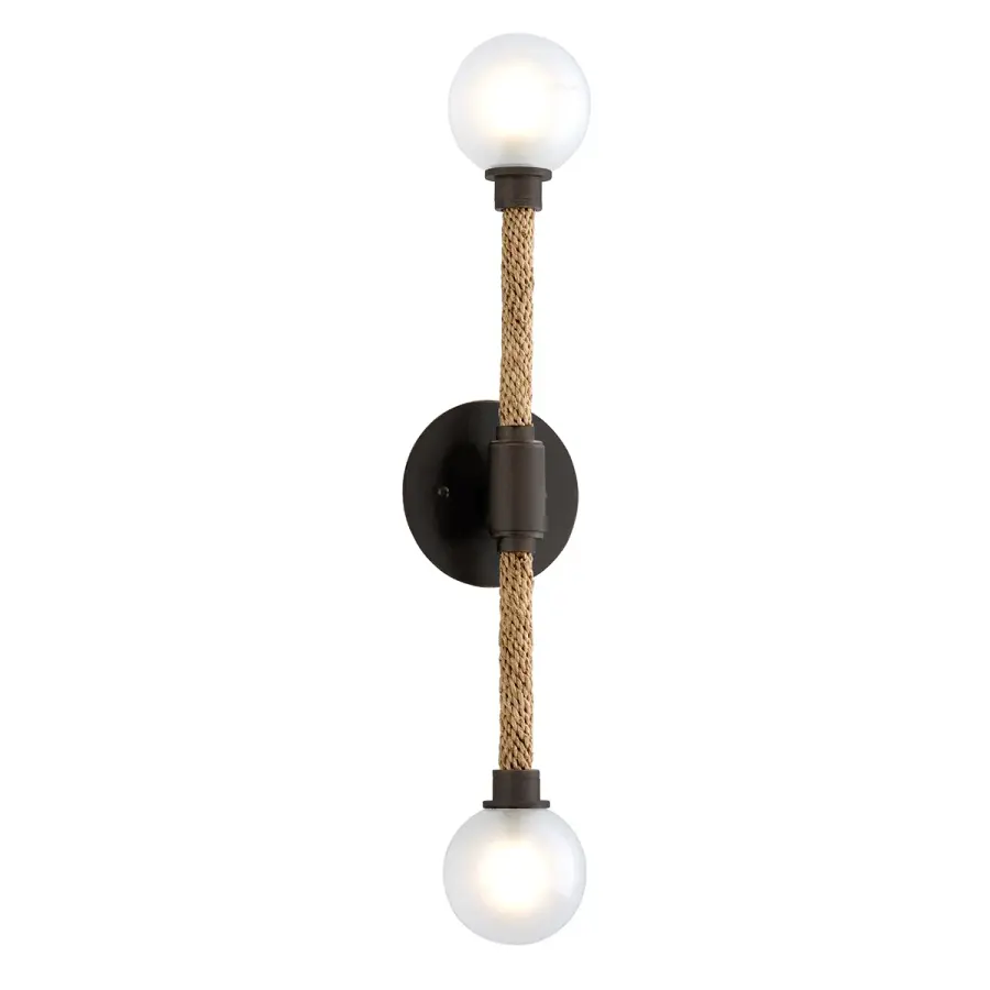 Nomad Two Light Wall Sconce in Classic Bronze