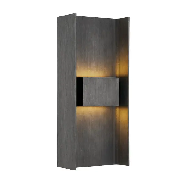 The Scotsman LED Wall Sconce combines industrial aesthetics with modern LED efficiency. Hand-crafted aluminum construction in graphite finish delivers durability and style for outdoor spaces.