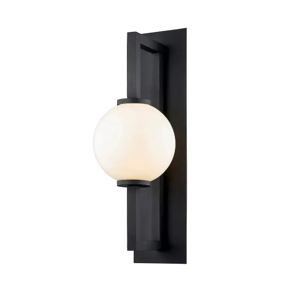 The Darwin wall sconce combines contemporary design with practical outdoor performance. Its hand-crafted aluminum construction and wet-rated certification make it ideal for exposed exterior locations.