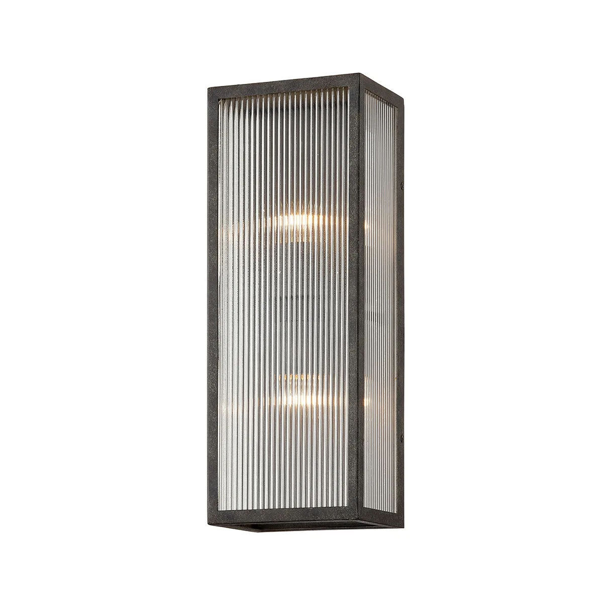 Tisoni Two Light Outdoor Wall Sconce in French Iron