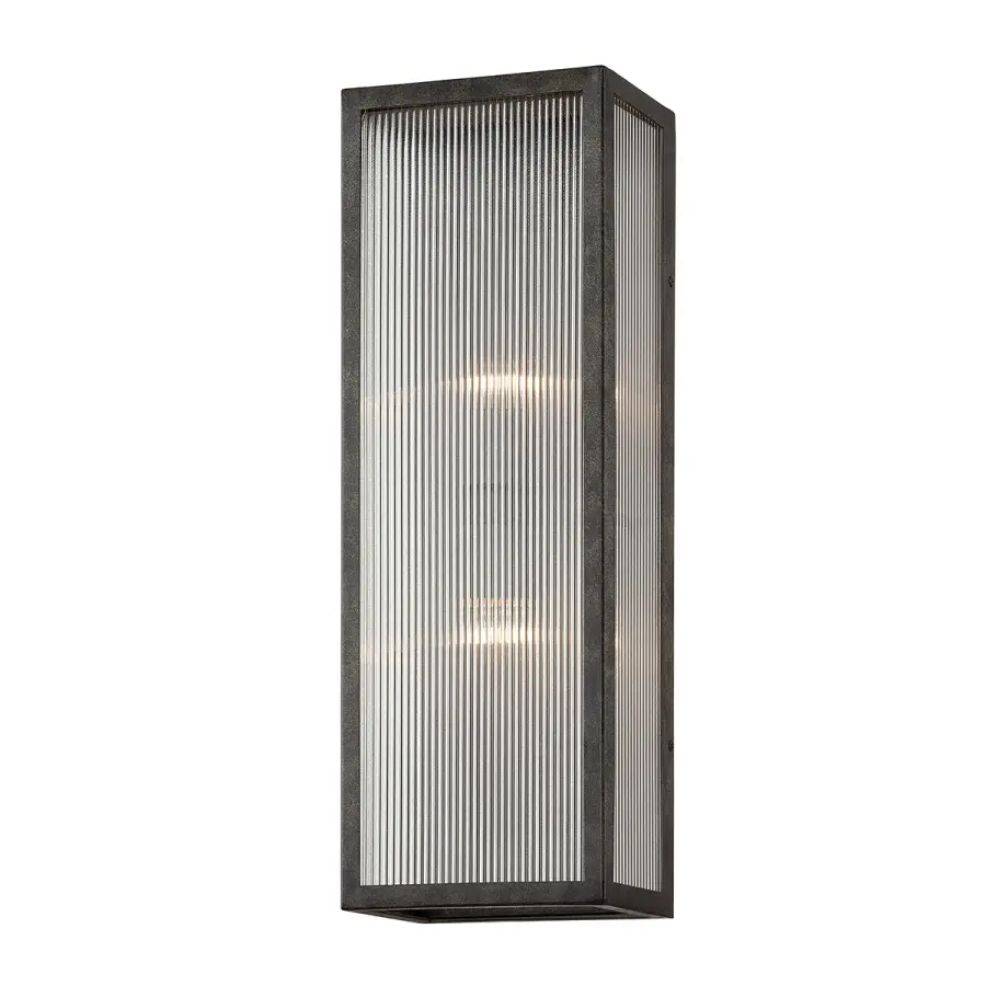 Tisoni Two Light Outdoor Wall Sconce in French Iron