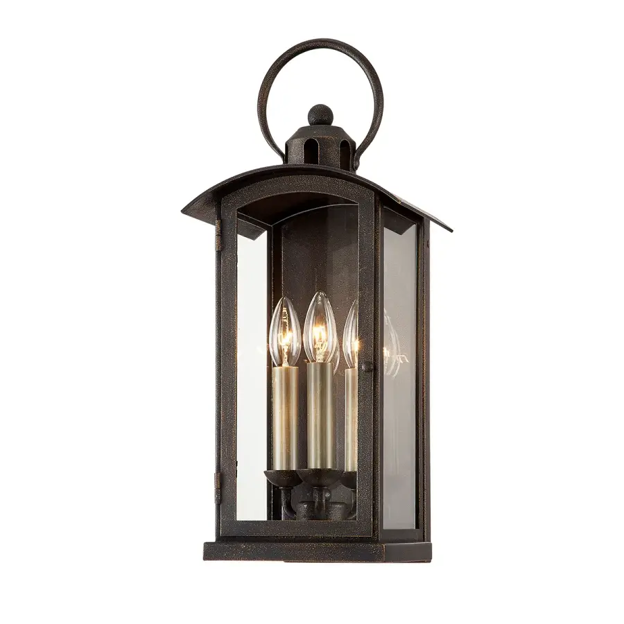 Chaplin Three Light Wall Sconce in Vintage Bronze