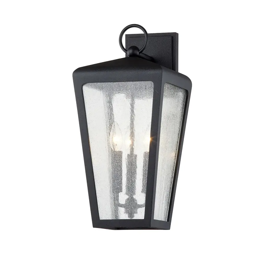 Mariden Three Light Wall Sconce in Textured Iron