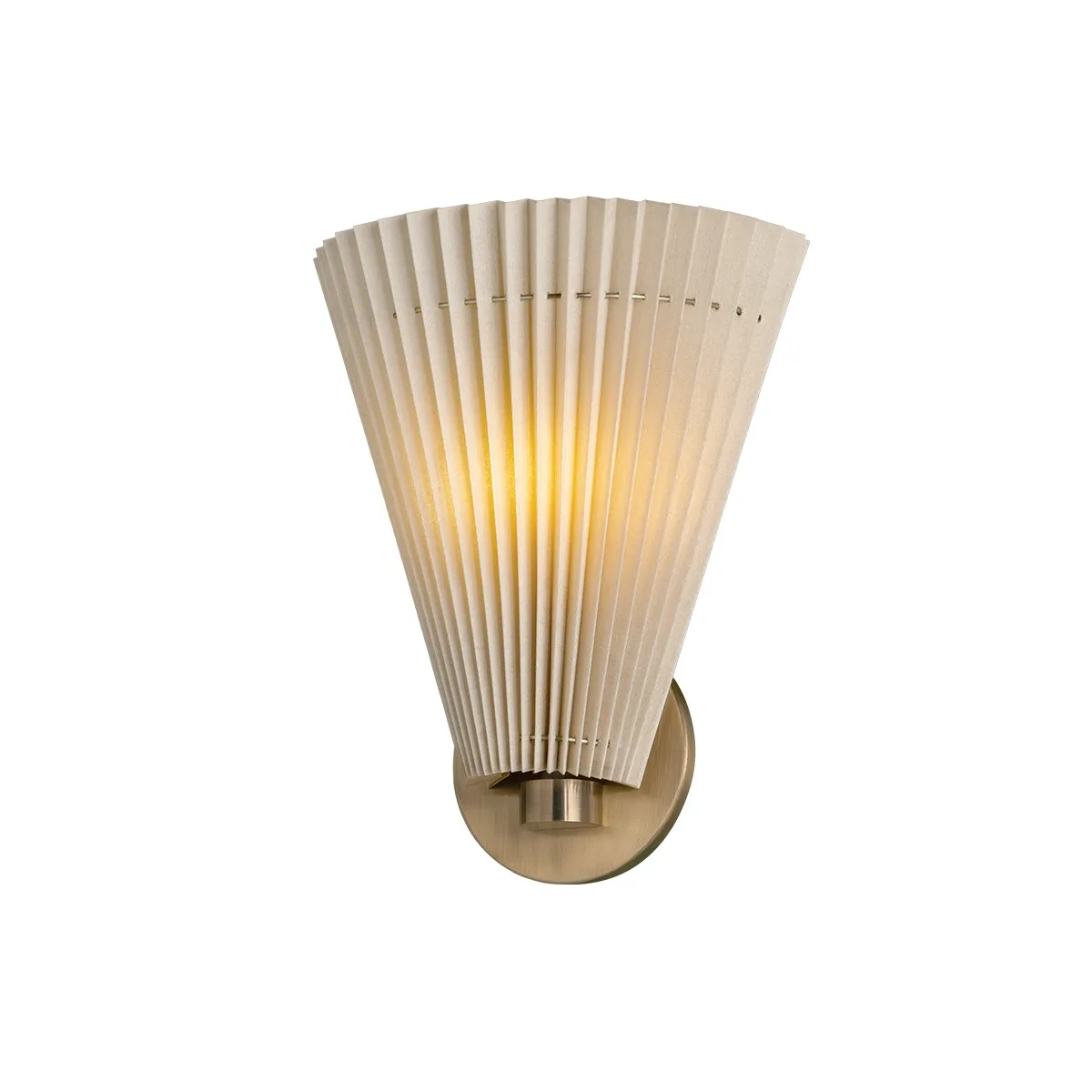 Dell One Light Wall Sconce in Patina Brass