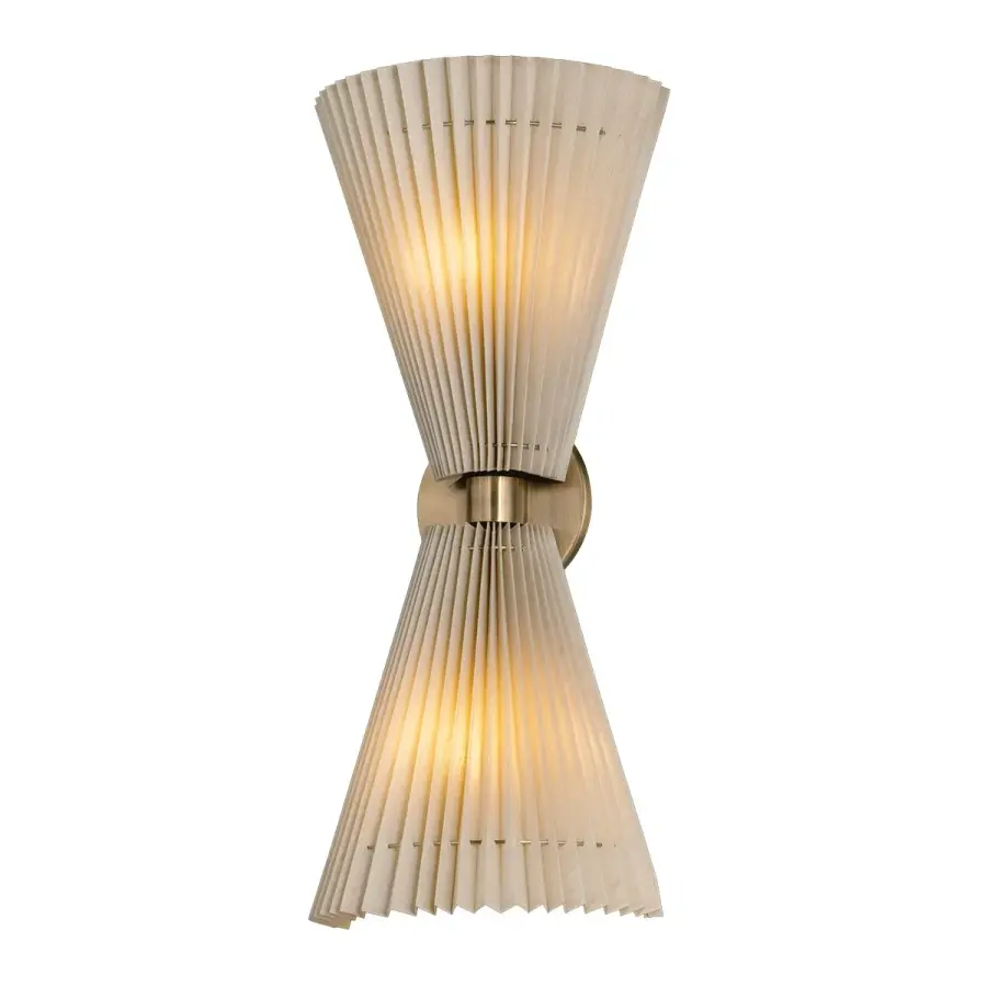 Dell Two Light Wall Sconce in Patina Brass
