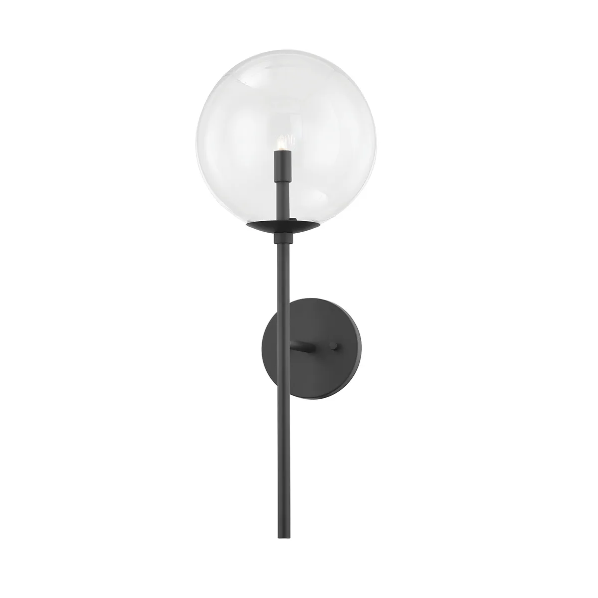 Madrid One Light Wall Sconce in Soft Black