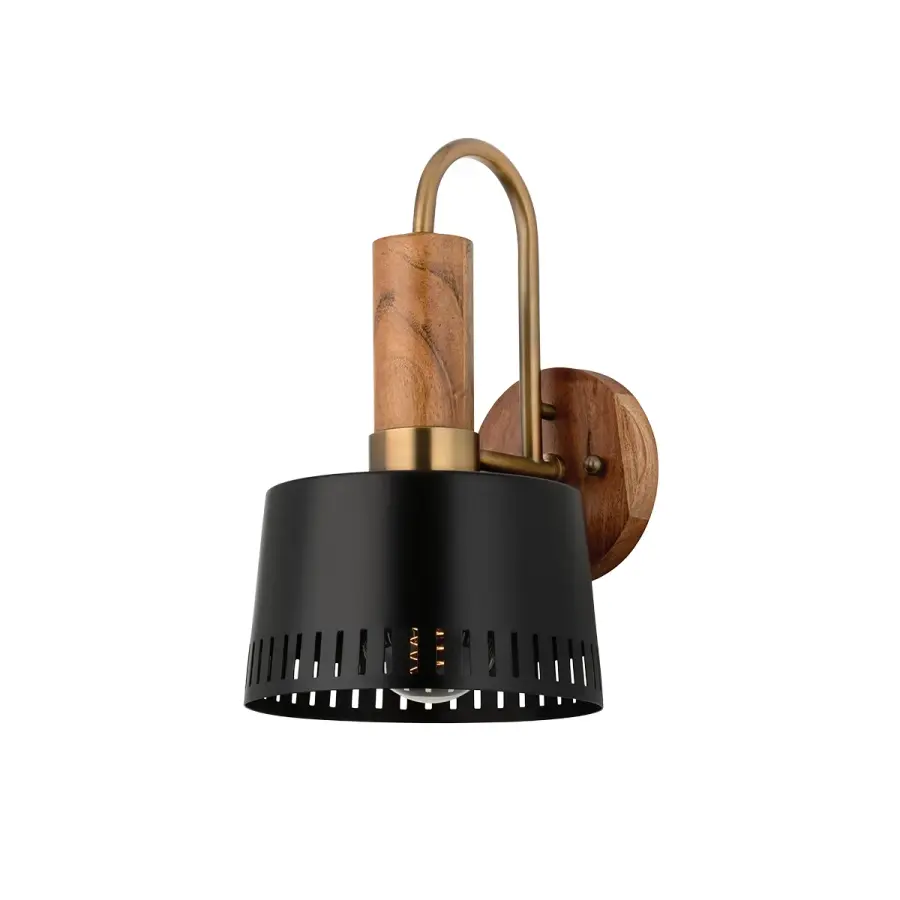 Memphis One Light Wall Sconce in Patina Brass