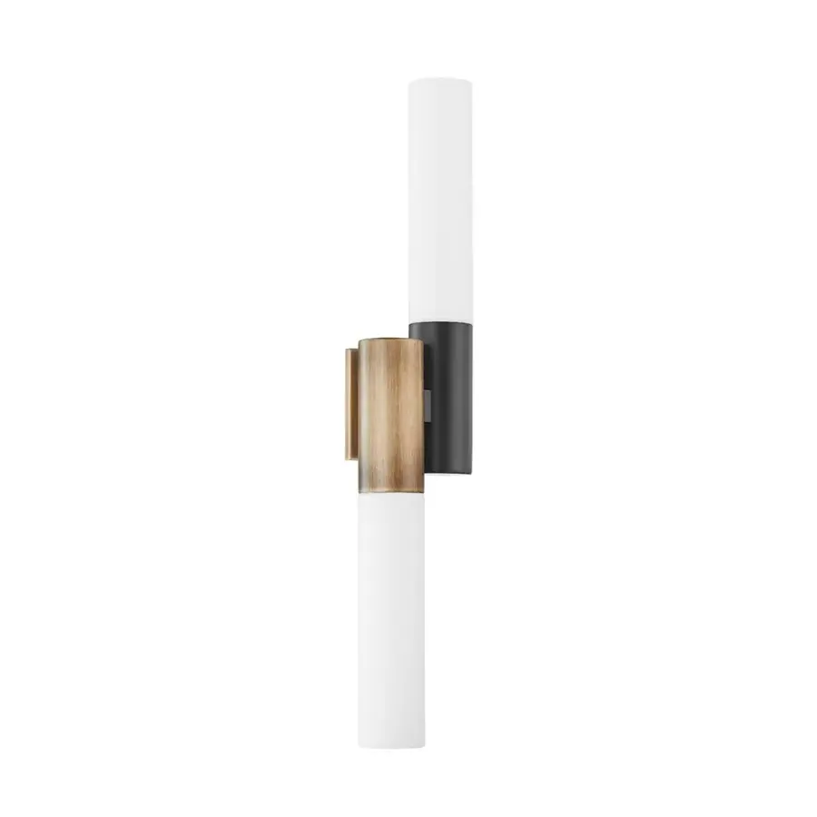 Koa Two Light Wall Sconce in Patina Brass