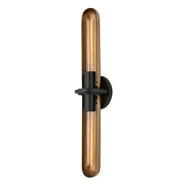 This theatrical-inspired sconce delivers vintage character with its smoky glass and dual-finish metalwork. The vertical or horizontal mounting flexibility makes it adaptable to various spaces, while the warm glow creates ambiance.