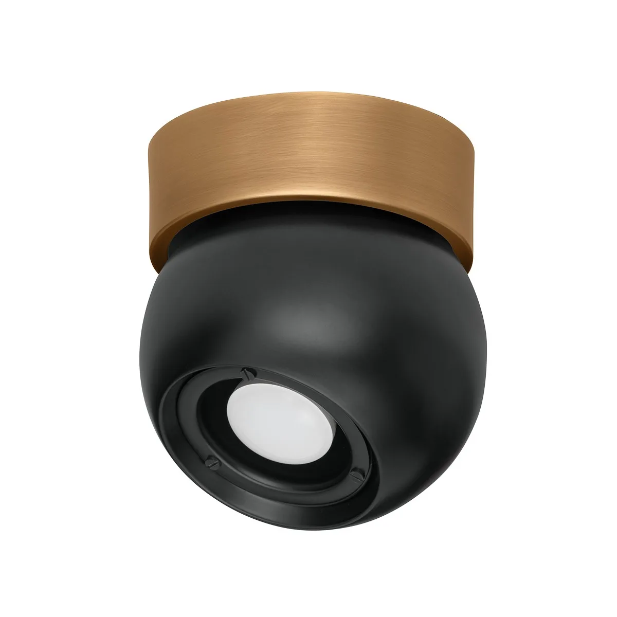 Odin One Light Flush Mount in Patina Brass