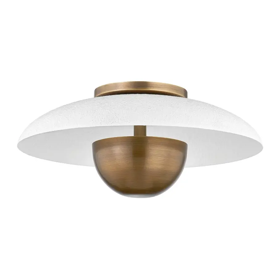 Noah LED Flush Mount in Patina Brass