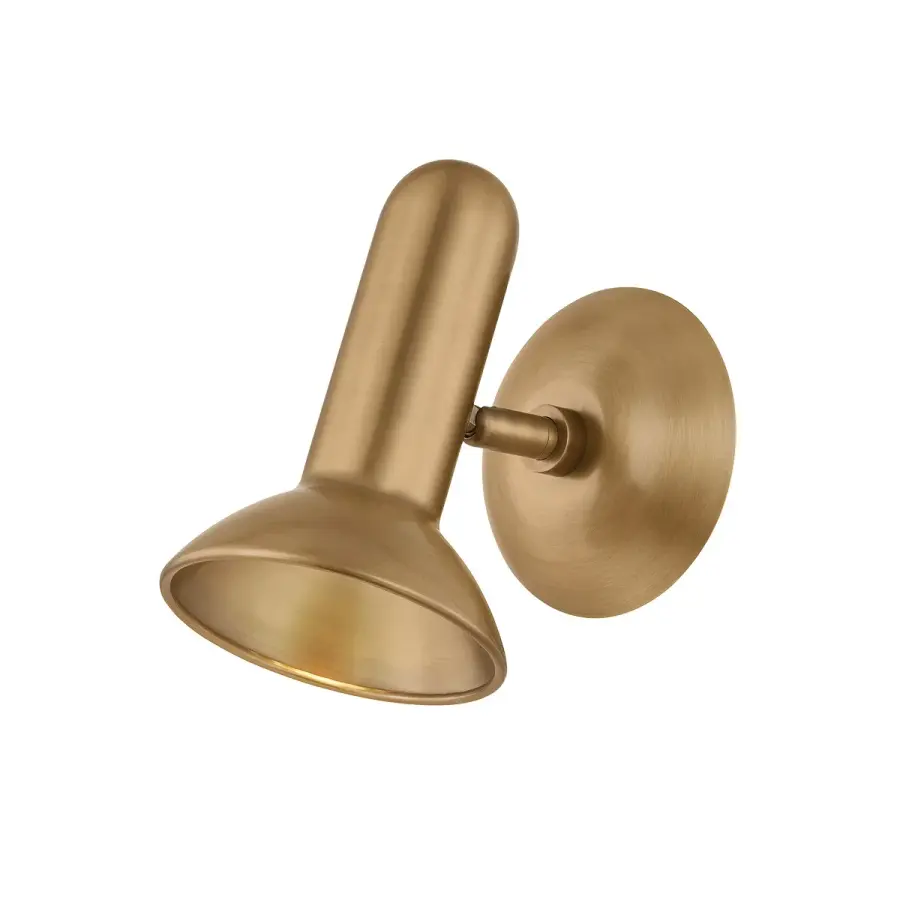 Bjorn One Light Flush Mount in Patina Brass