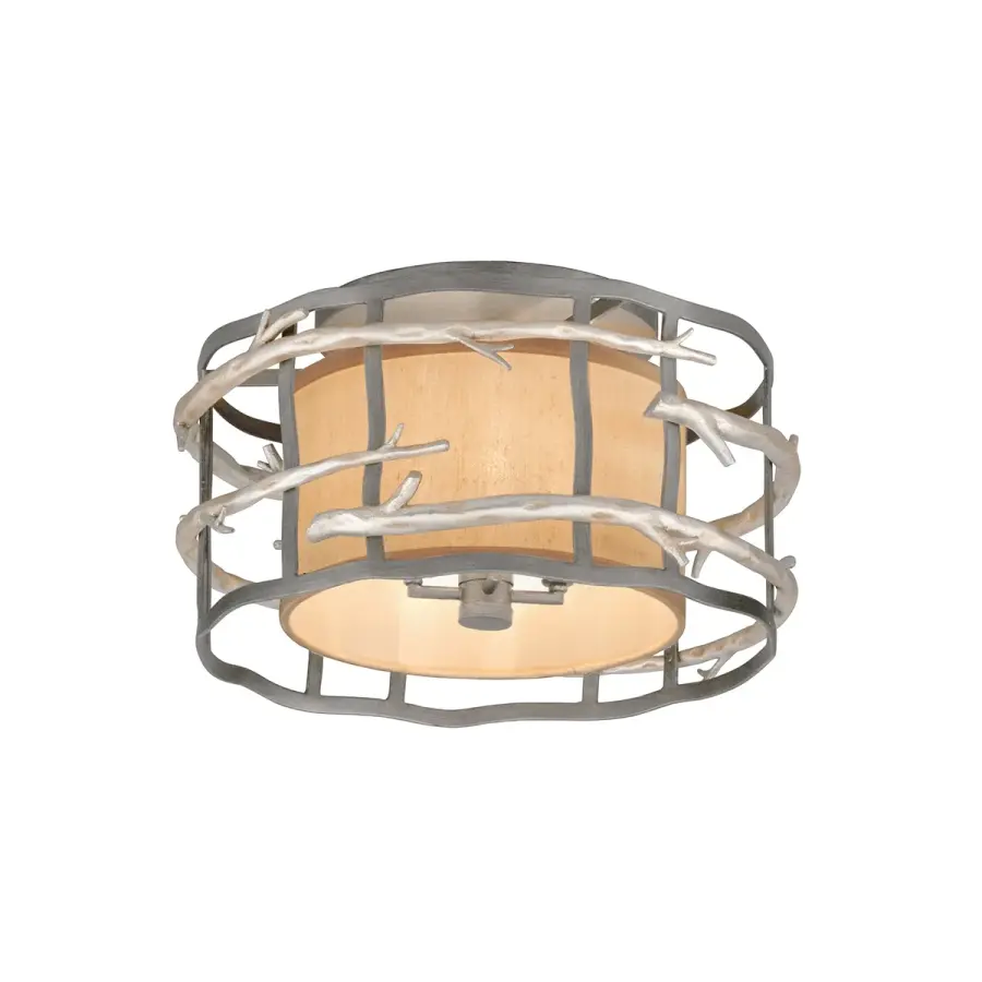 Adirondack Four Light Flush Mount in Graphite