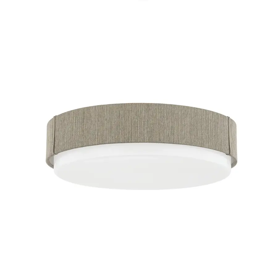 Zane LED Flush Mount in Patina Brass