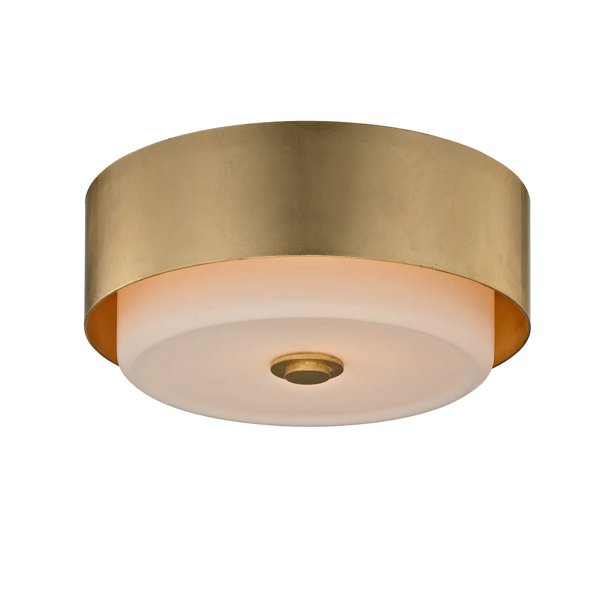 Allure Two Light Flush Mount in Gold Leaf
