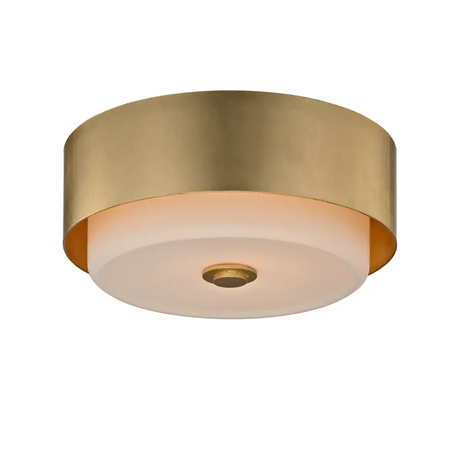 Allure Two Light Flush Mount in Gold Leaf