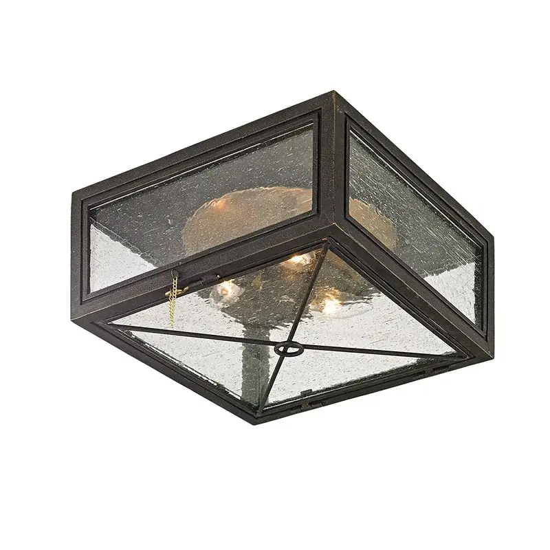 Randolph Three Light Flush Mount in Vintage Bronze