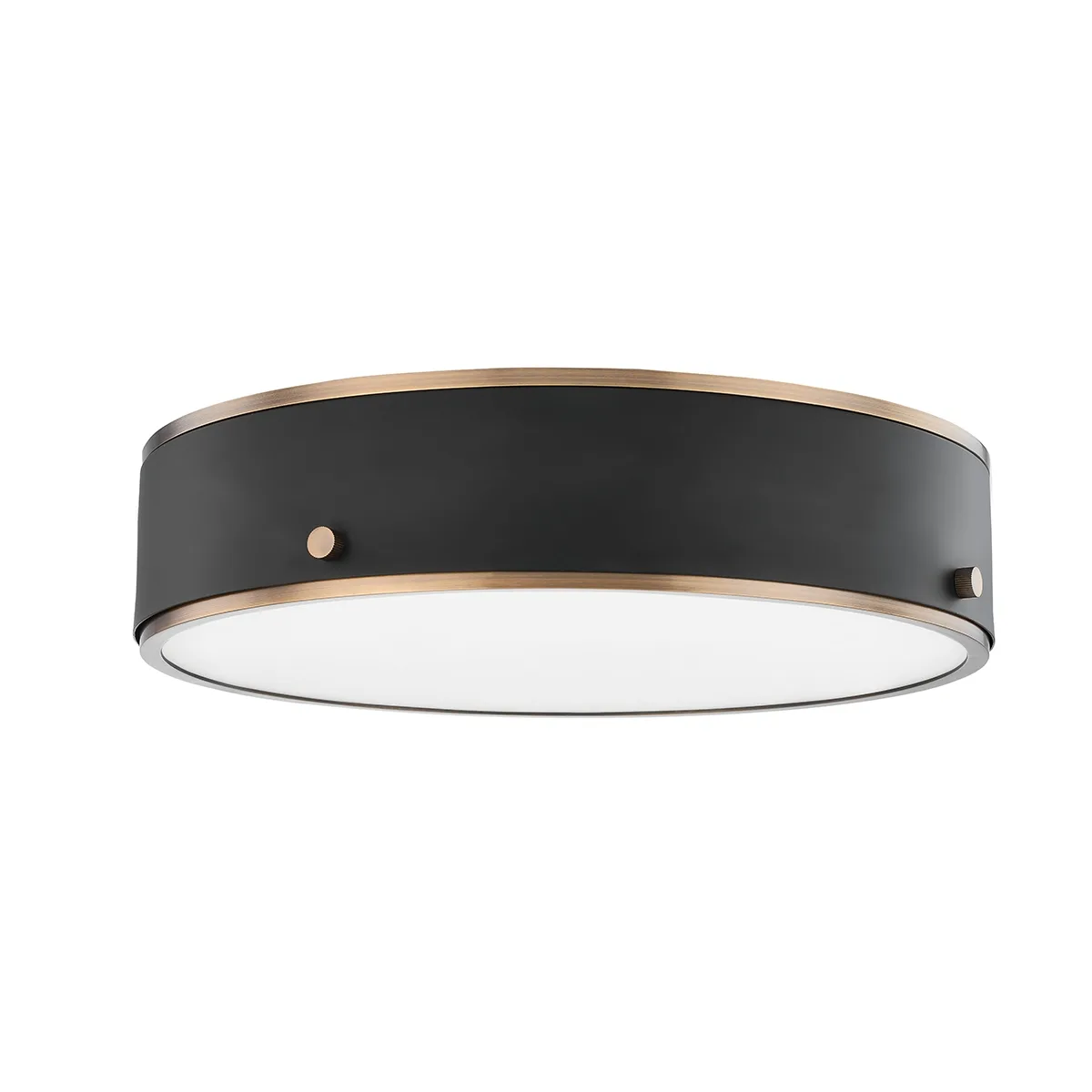 Eli LED Flush Mount in Patina Brass