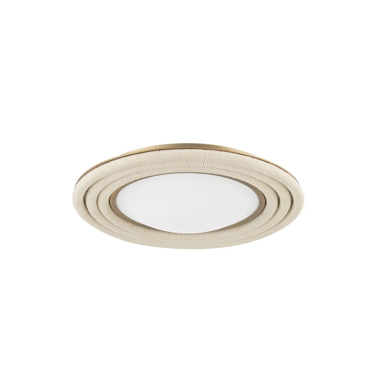 Zion LED Flush Mount in Patina Brass