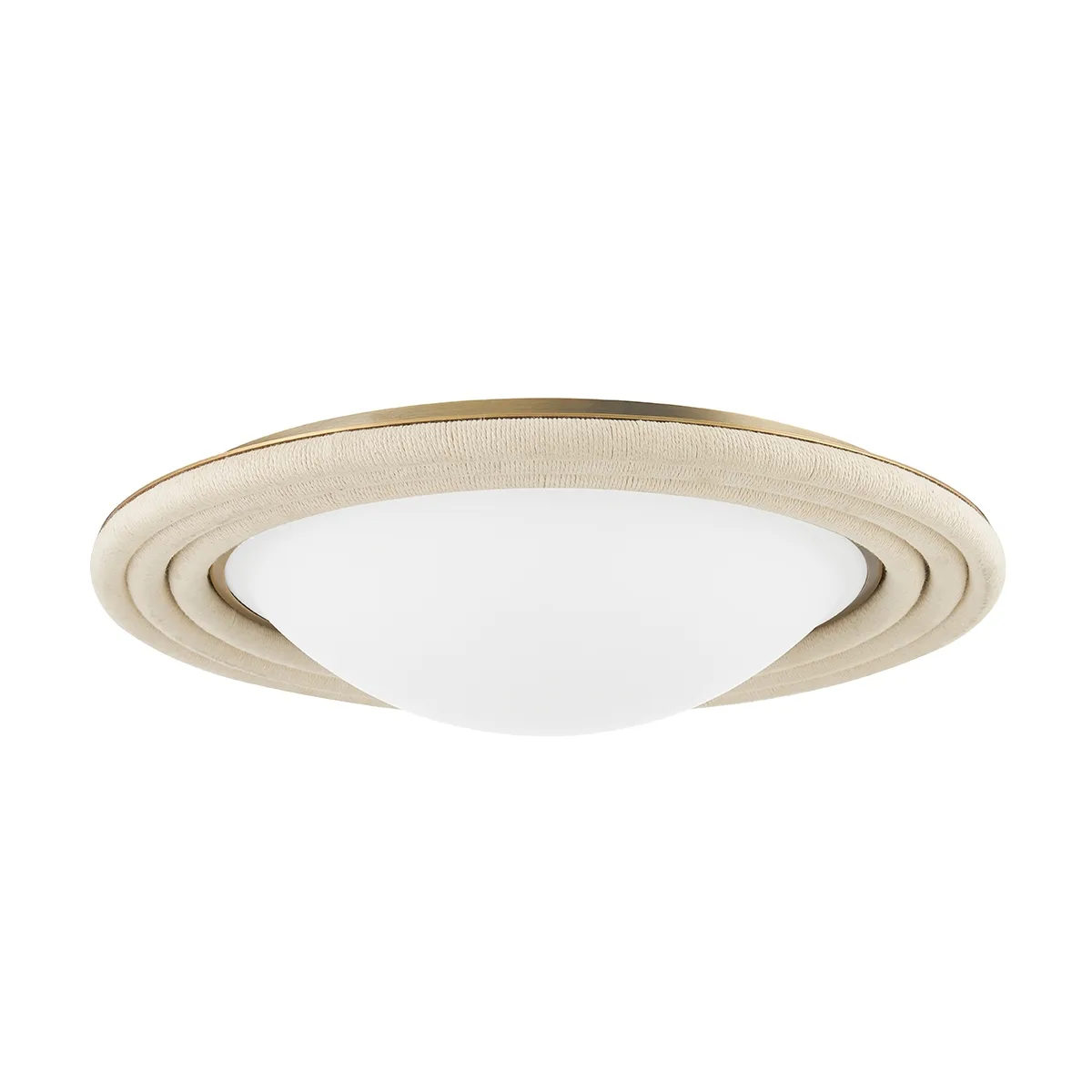 Zion LED Flush Mount in Patina Brass