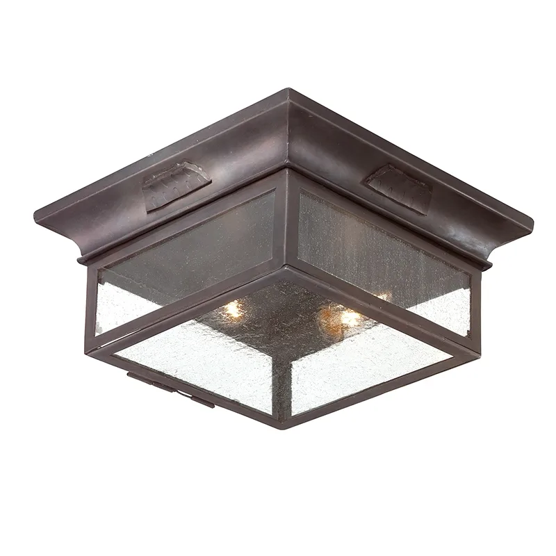 Newton Two Light Flush Mount in Soft Off Black