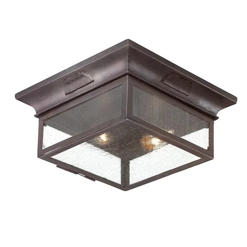 Newton Two Light Flush Mount in Soft Off Black