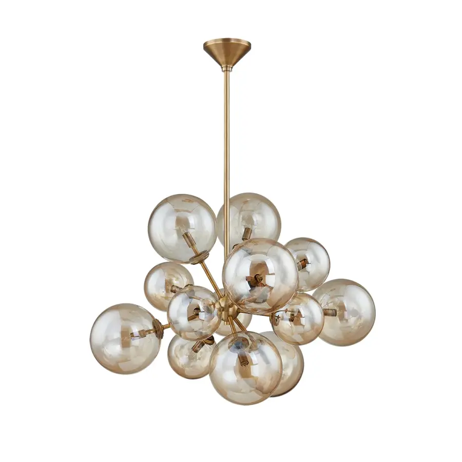 Santee 14-Light Chandelier in Patina Brass