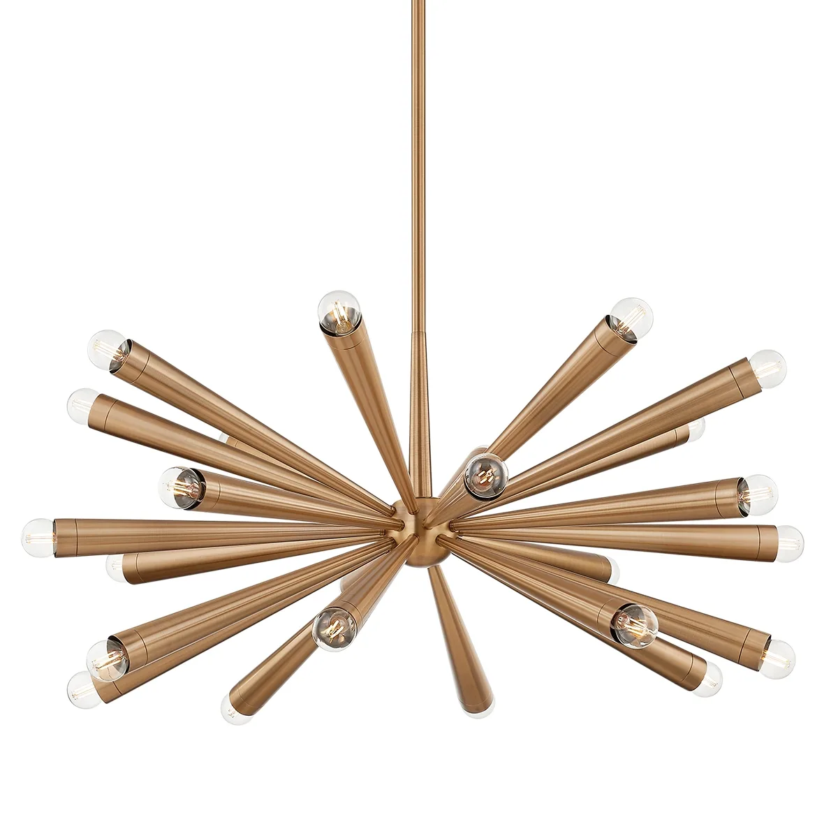 Keanu 24-Light Chandelier in Patina Brass