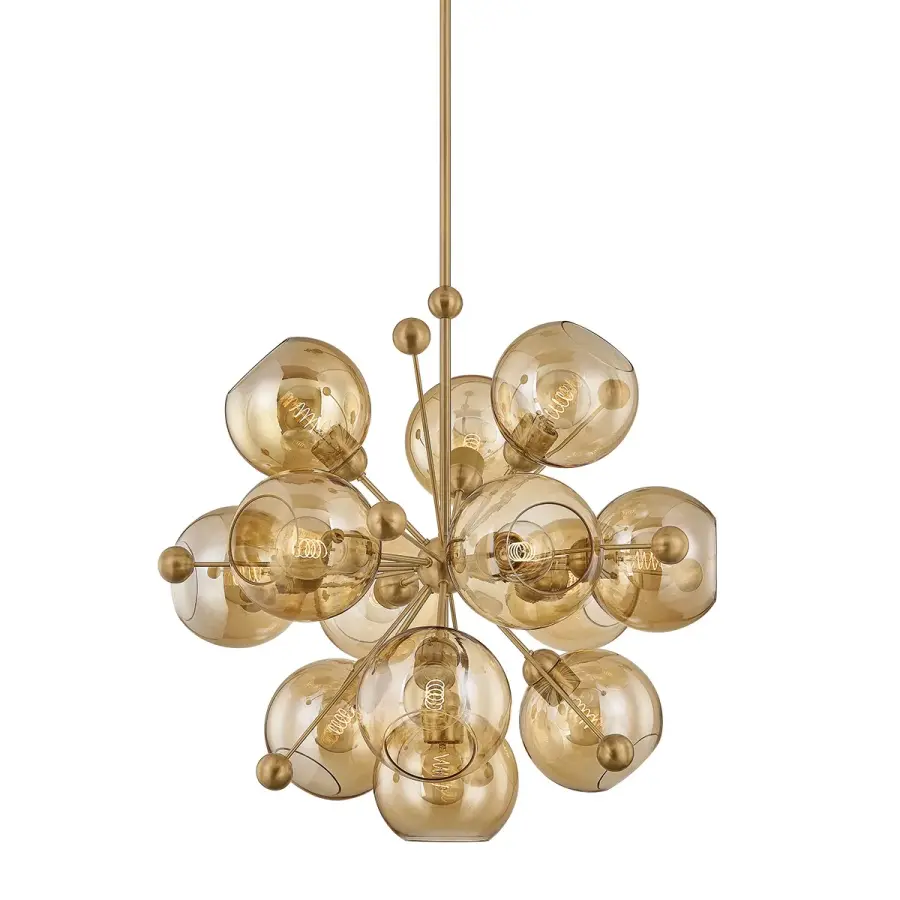 Ellory 13-Light Chandelier in Patina Brass