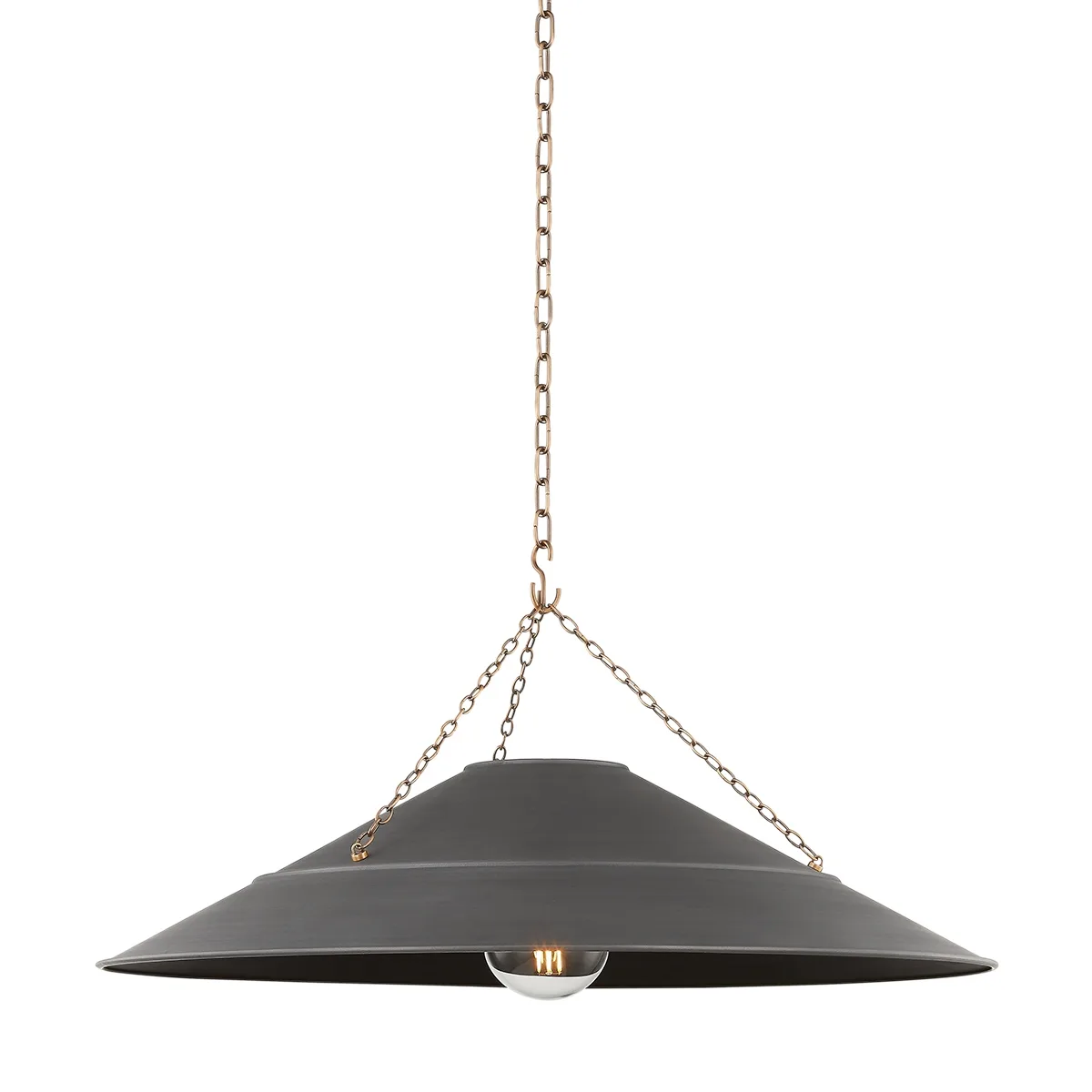 Arcane One Light Pendant in Patina Brass