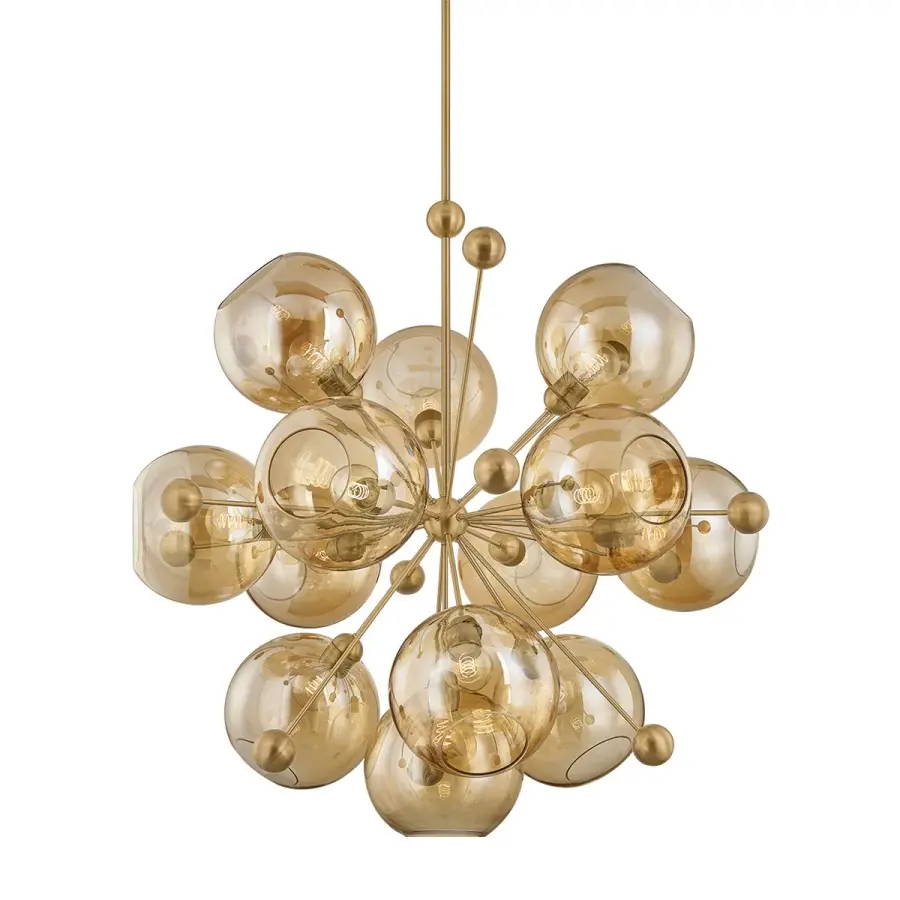 Ellory 13-Light Chandelier in Patina Brass