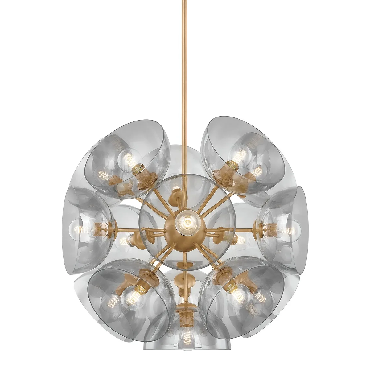 Salix 16-Light Chandelier in Patina Brass