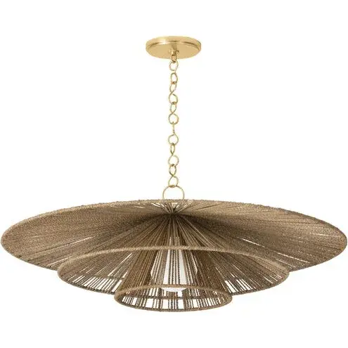 Levan One Light Pendant in Vintage Gold Leaf