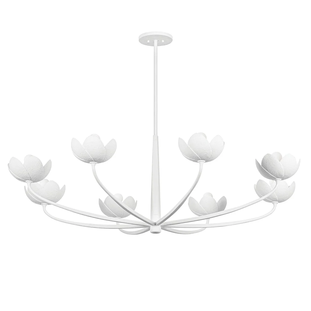 Arcata 8-Light Chandelier in Gesso White