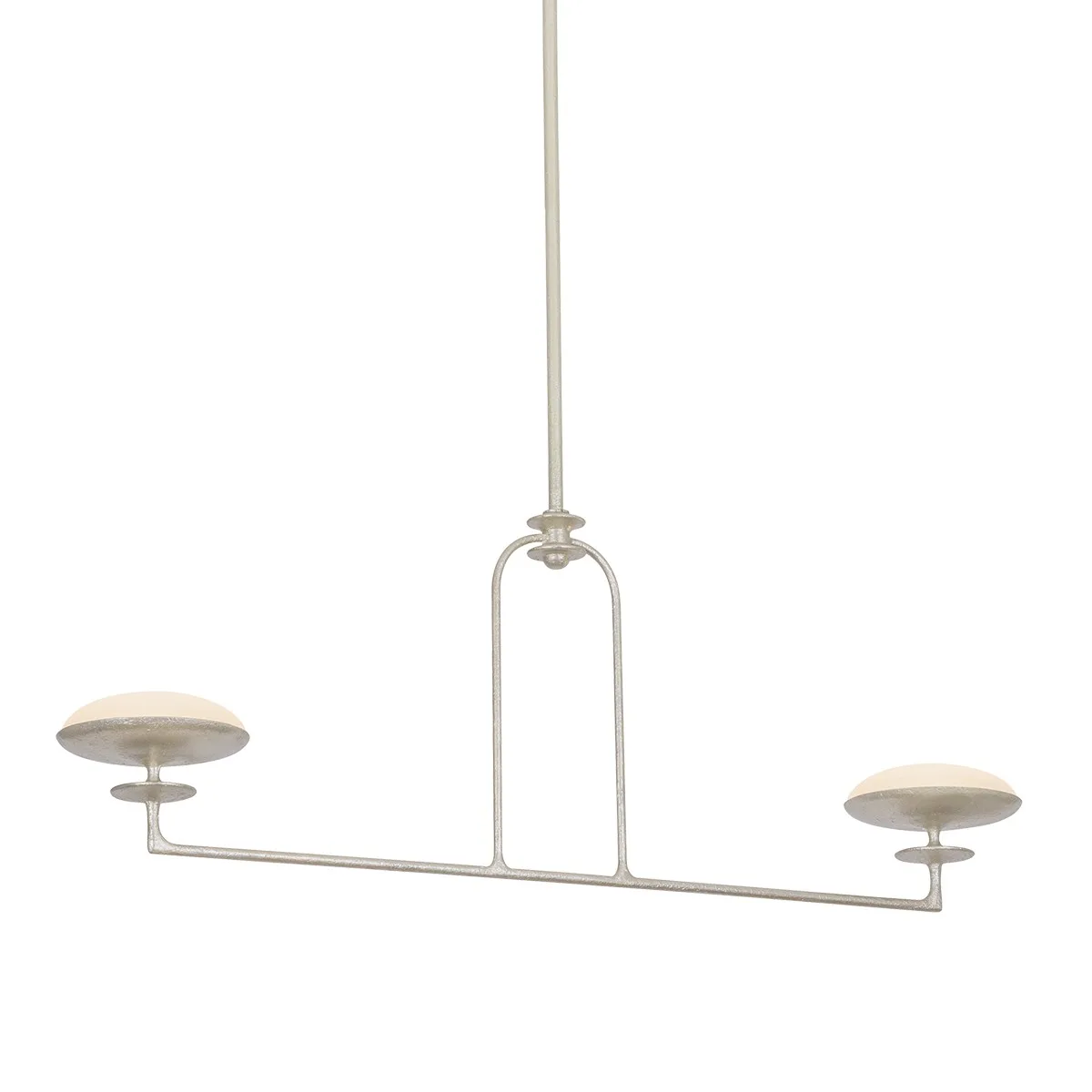 Pacific LED Linear Chandelier in Warm Silver Leaf