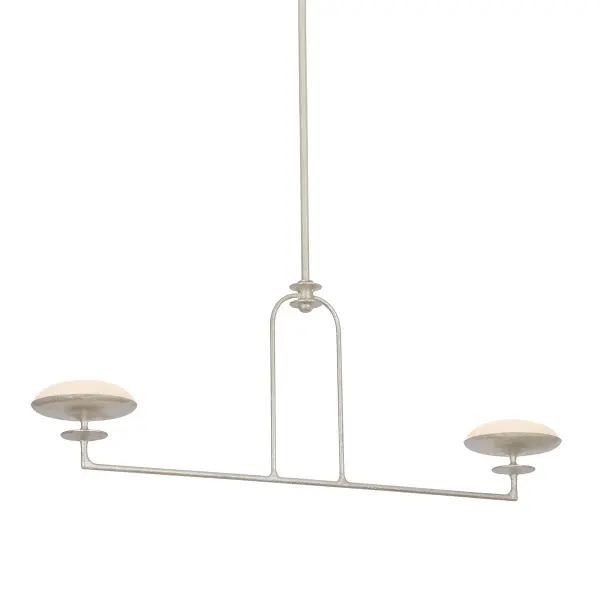 Pacific LED Linear Chandelier in Warm Silver Leaf