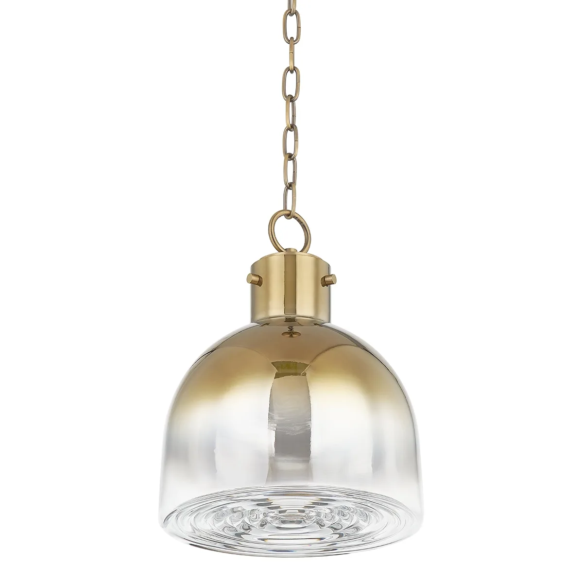 Beryl One Light Pendant in Patina Brass