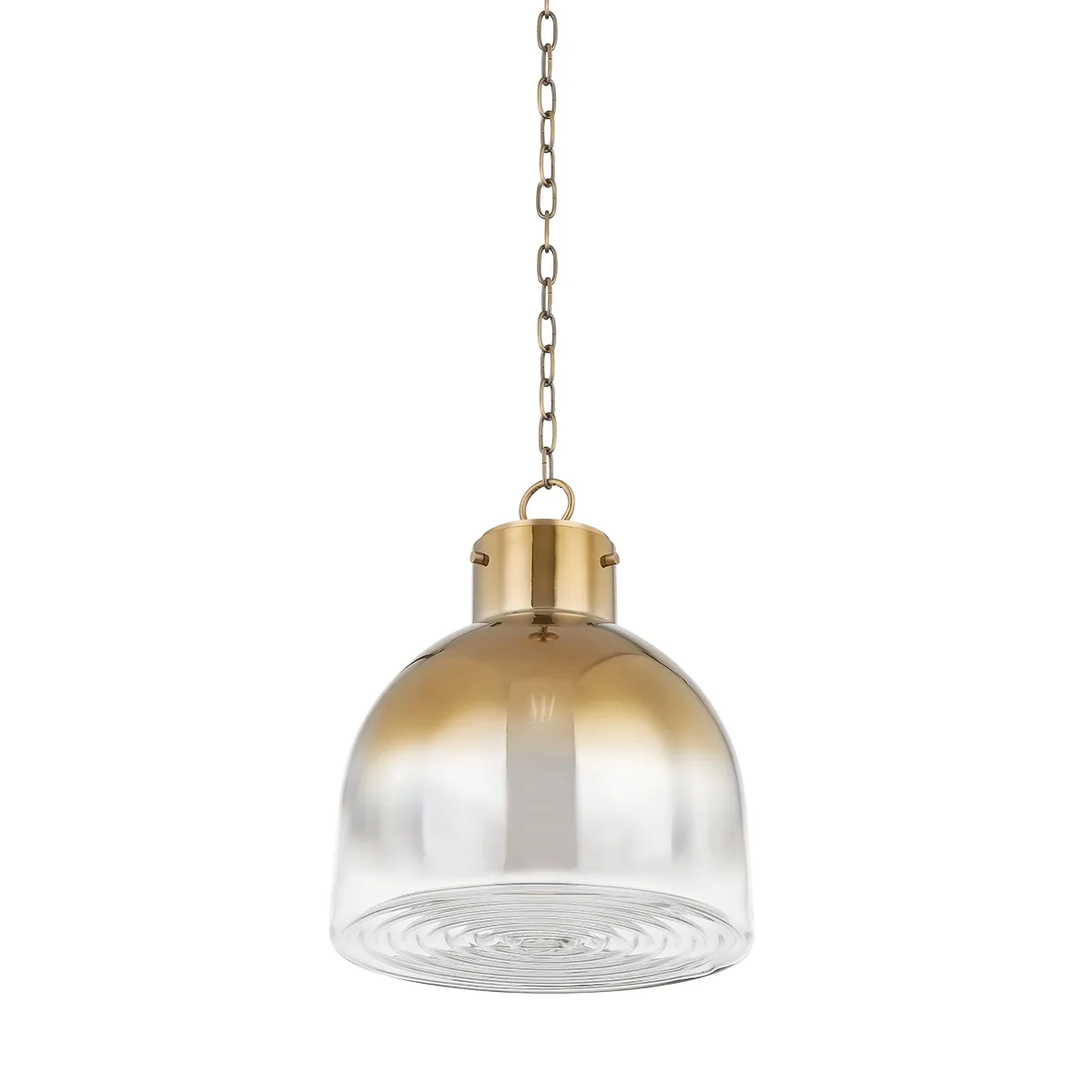Beryl One Light Pendant in Patina Brass