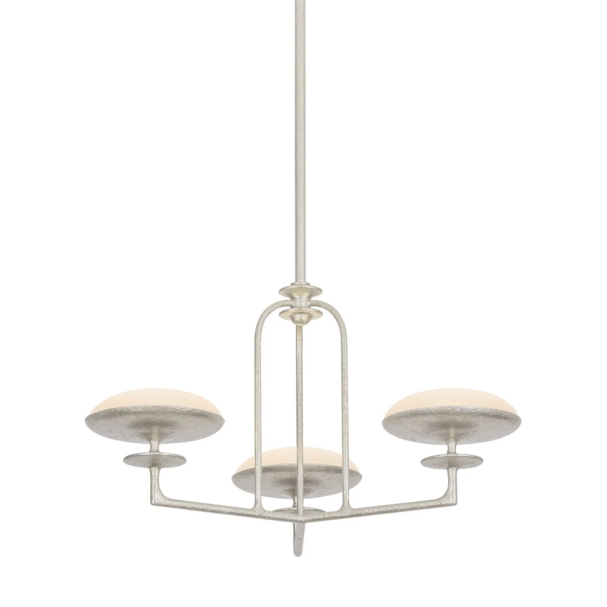 Pacific LED Chandelier in Warm Silver Leaf