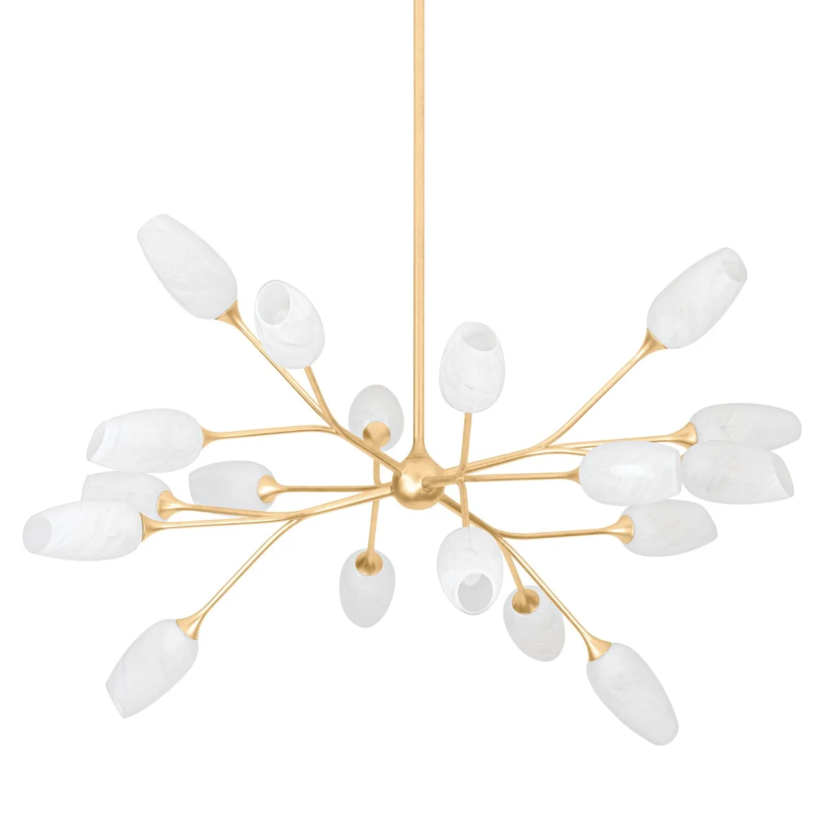 Aldean 18-Light Chandelier in Vintage Gold Leaf