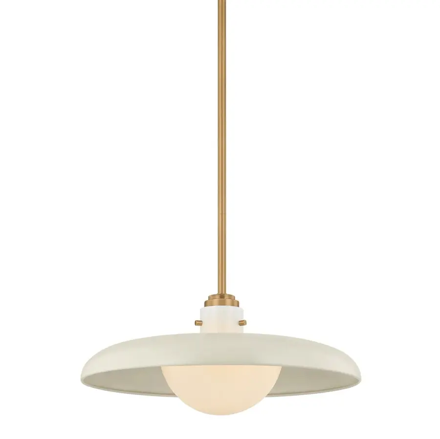 Gustavo One Light Pendant in Patina Brass